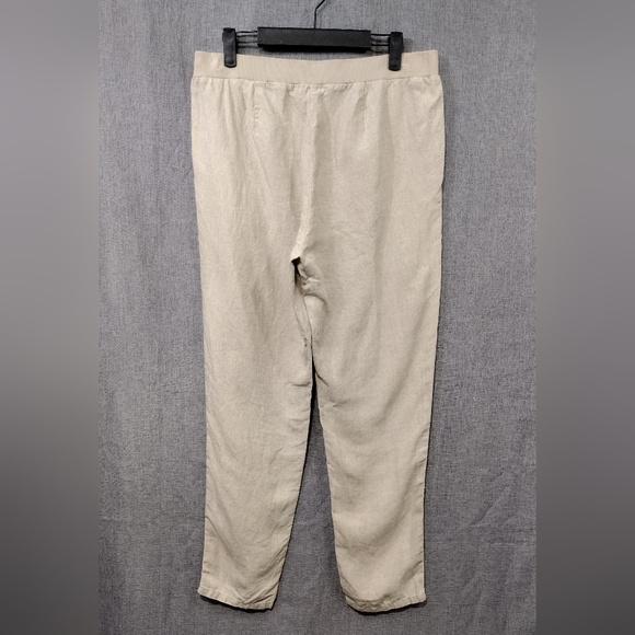J. Jill Love Linen 100% Linen Tapered Pants Womens S Cream Casual Minimalist - Picture 6 of 9
